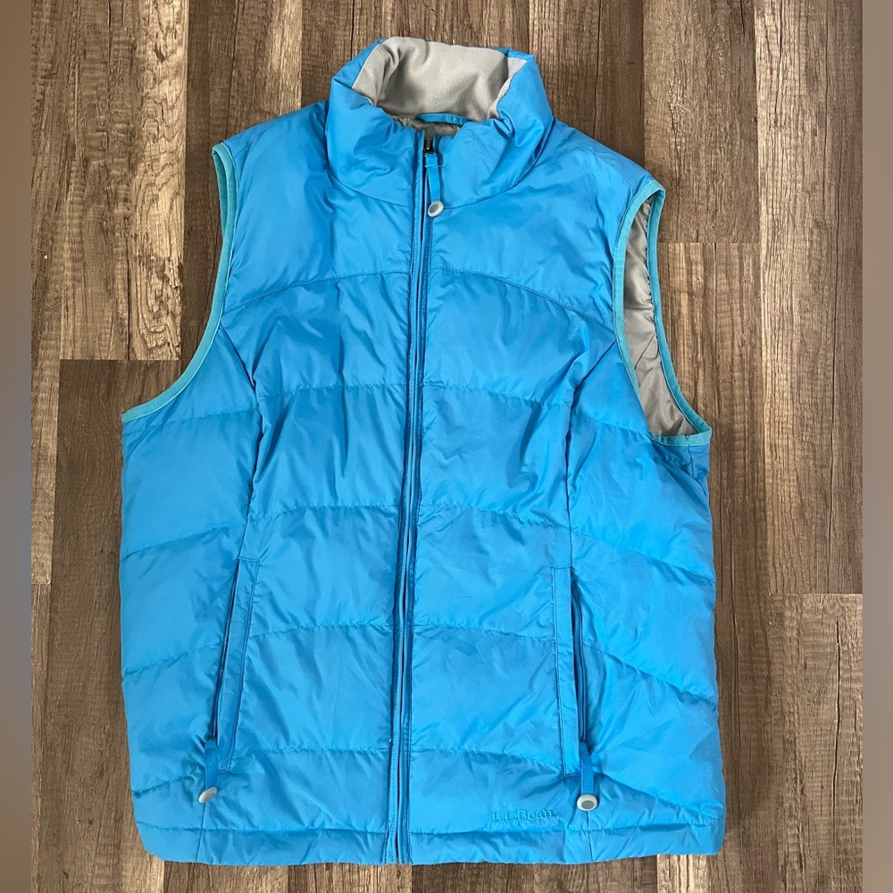 Women’s Bright Blue L.L. Bean Puffer Vest - Lightweight Warmth